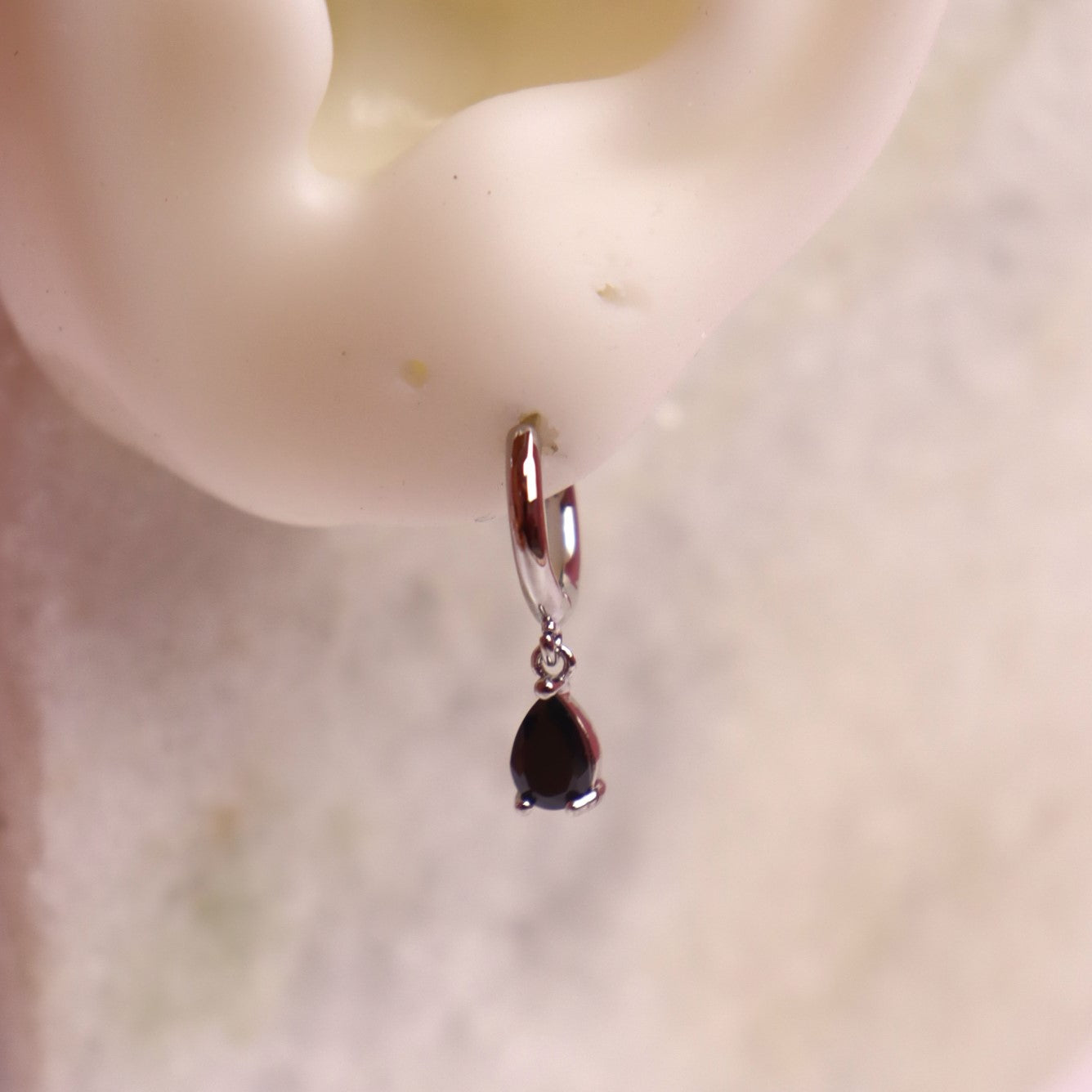 Black Gem Drop - Mix and Match Earring