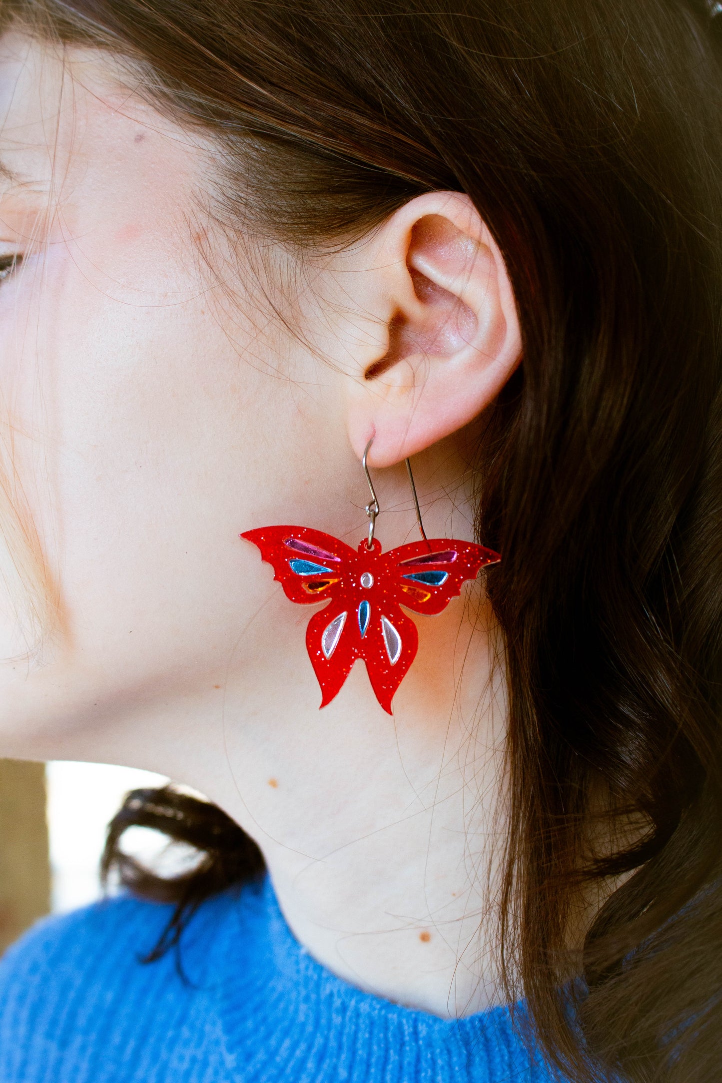 Red Shimmer Butterfly