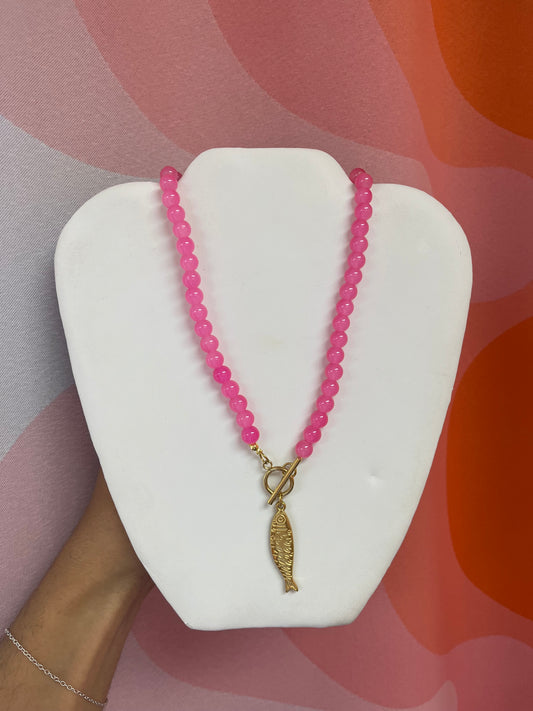 Bayli Titanium Beaded Necklace