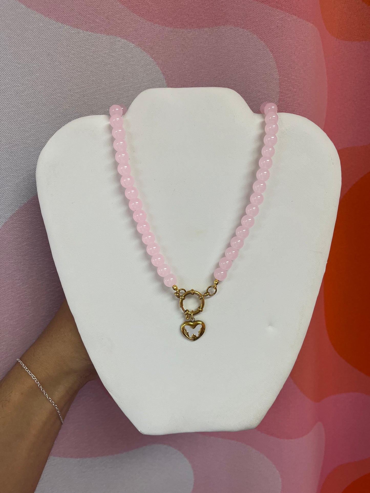 Madison Titanium Beaded Necklace
