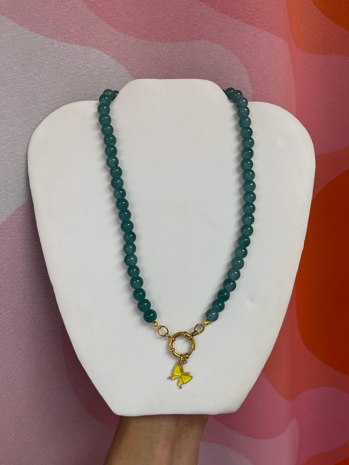 Jordin Titanium Beaded Necklace
