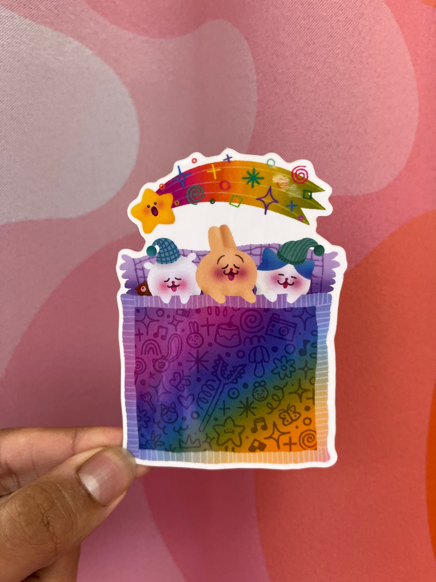 Little Cozy Gay Animals Vinyl Sticker