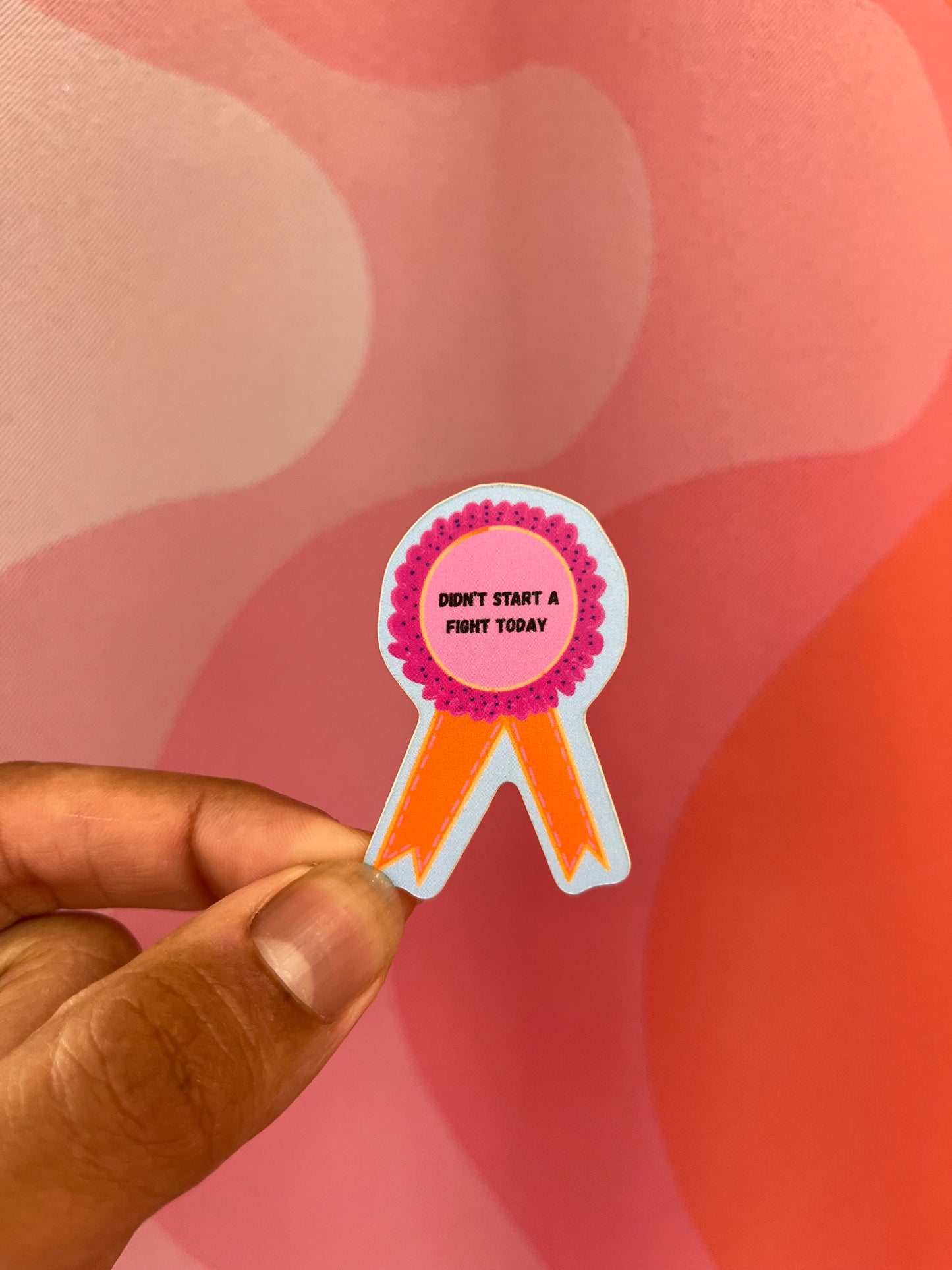 "Didn't Start A Fight Today" Award Vinyl Sticker