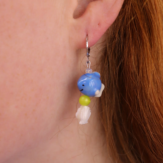 Ceramic Fish Earrings