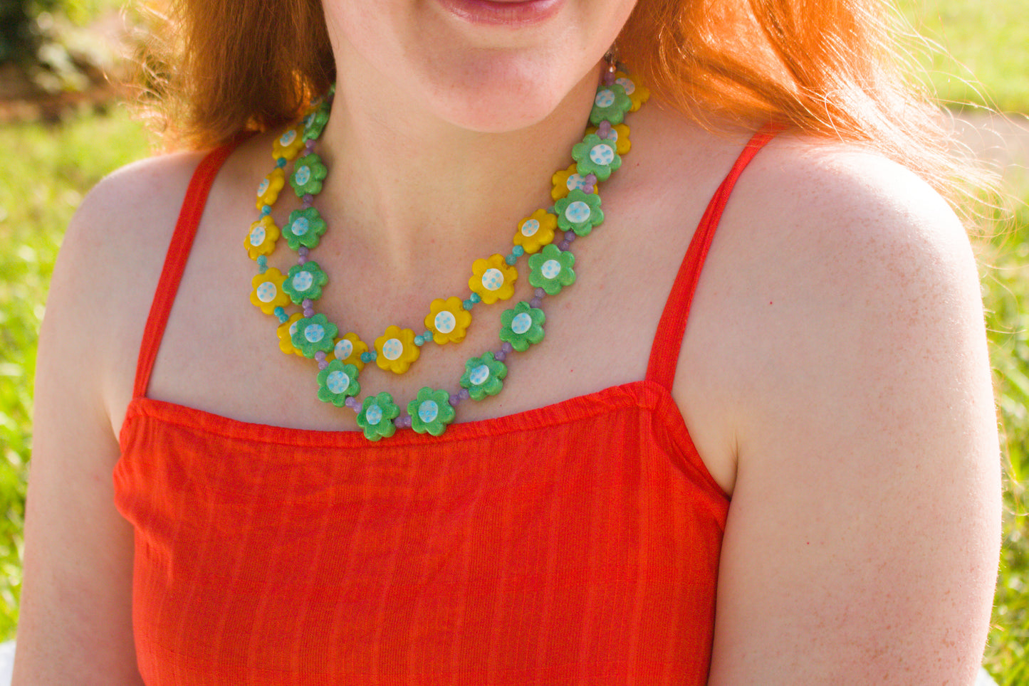 Garden Party Beaded Necklace