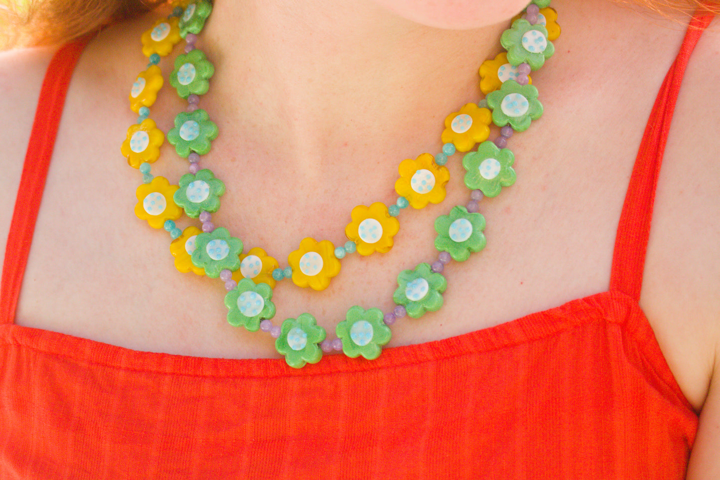 Garden Party Beaded Necklace