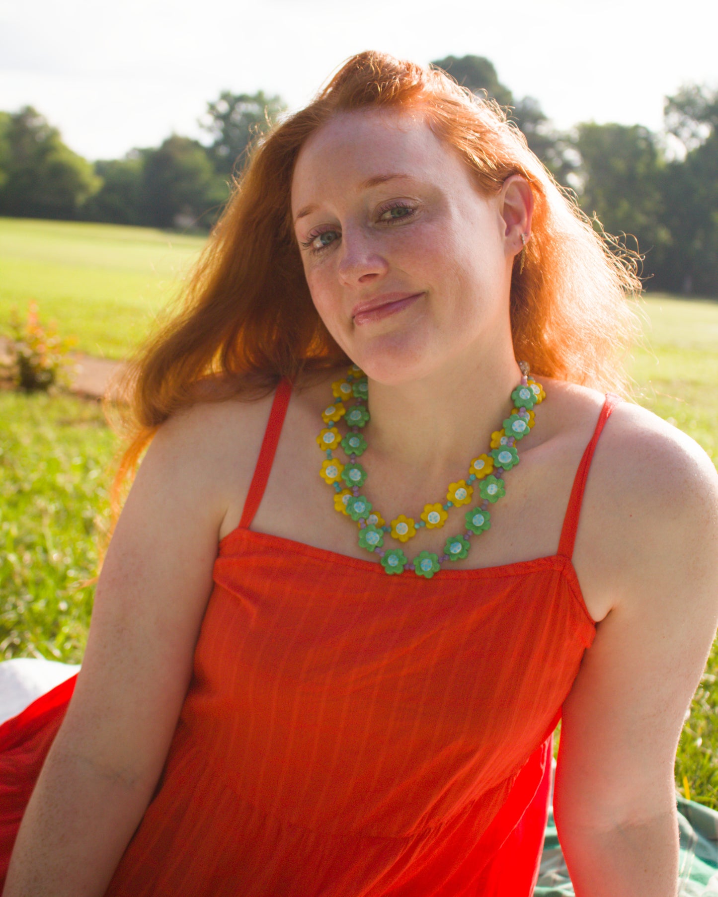Garden Party Beaded Necklace