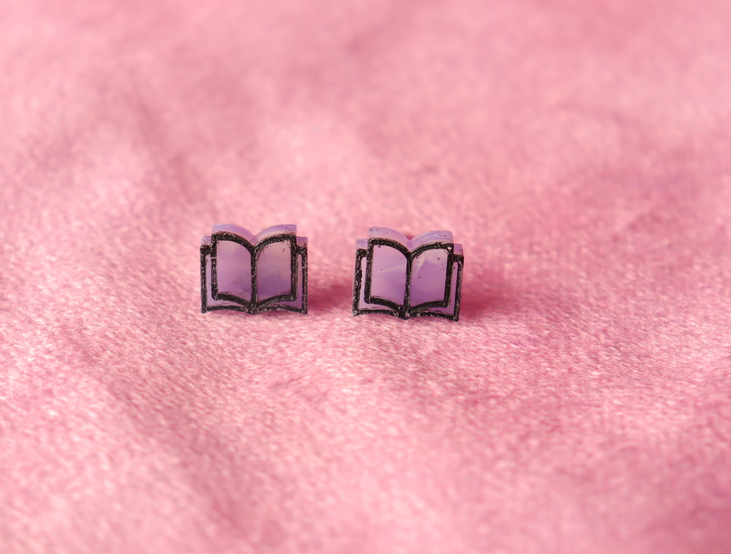 Open Book Tiny Stud Earrings