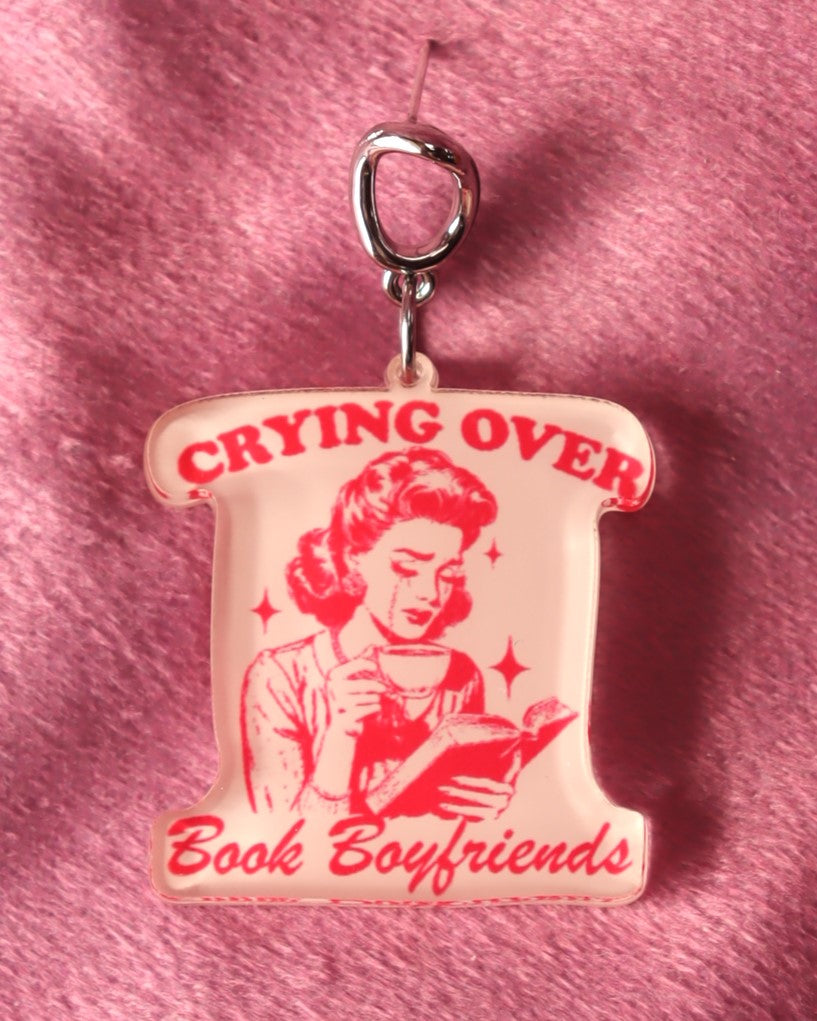 "Crying Over Book Boyfriends" Earrings