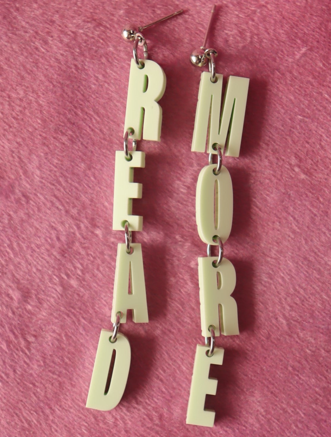 "READ MORE" Dangle Earrings