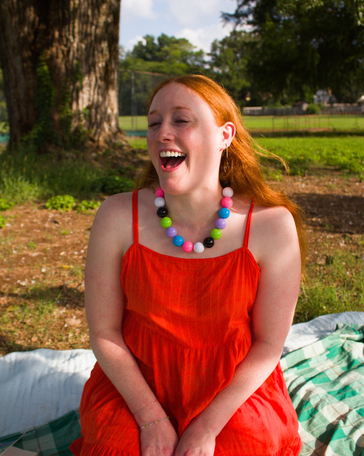 Gumball Beaded Necklace
