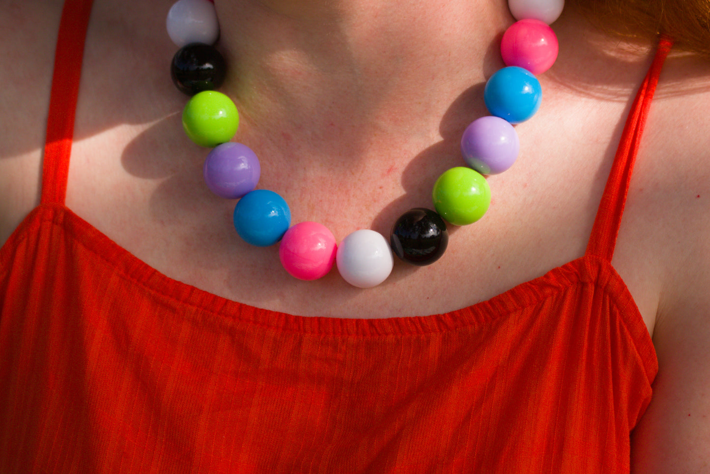 Gumball Beaded Necklace