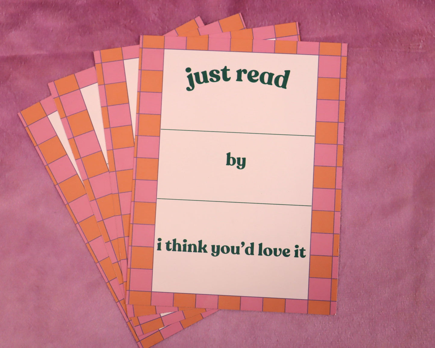 Book Recommendation Postcard 4 pack