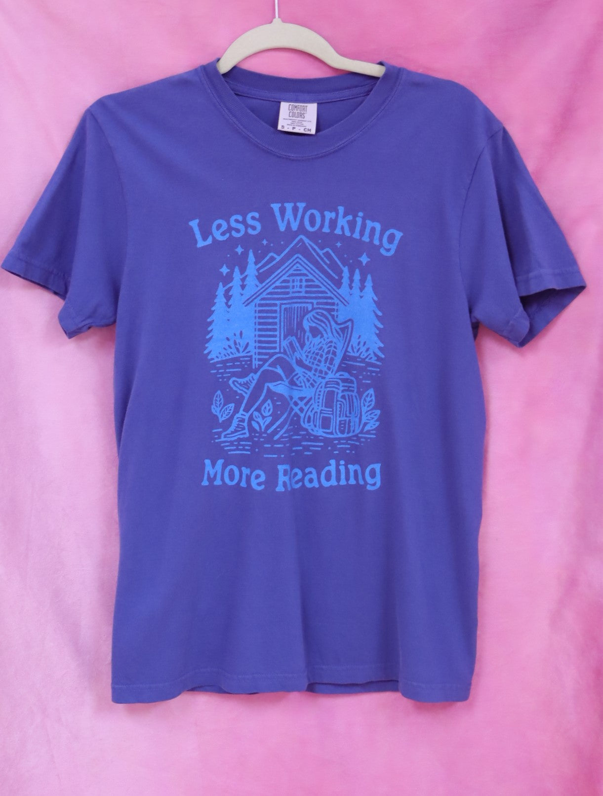 "Less Working, More Reading" Screen-printed Shirts