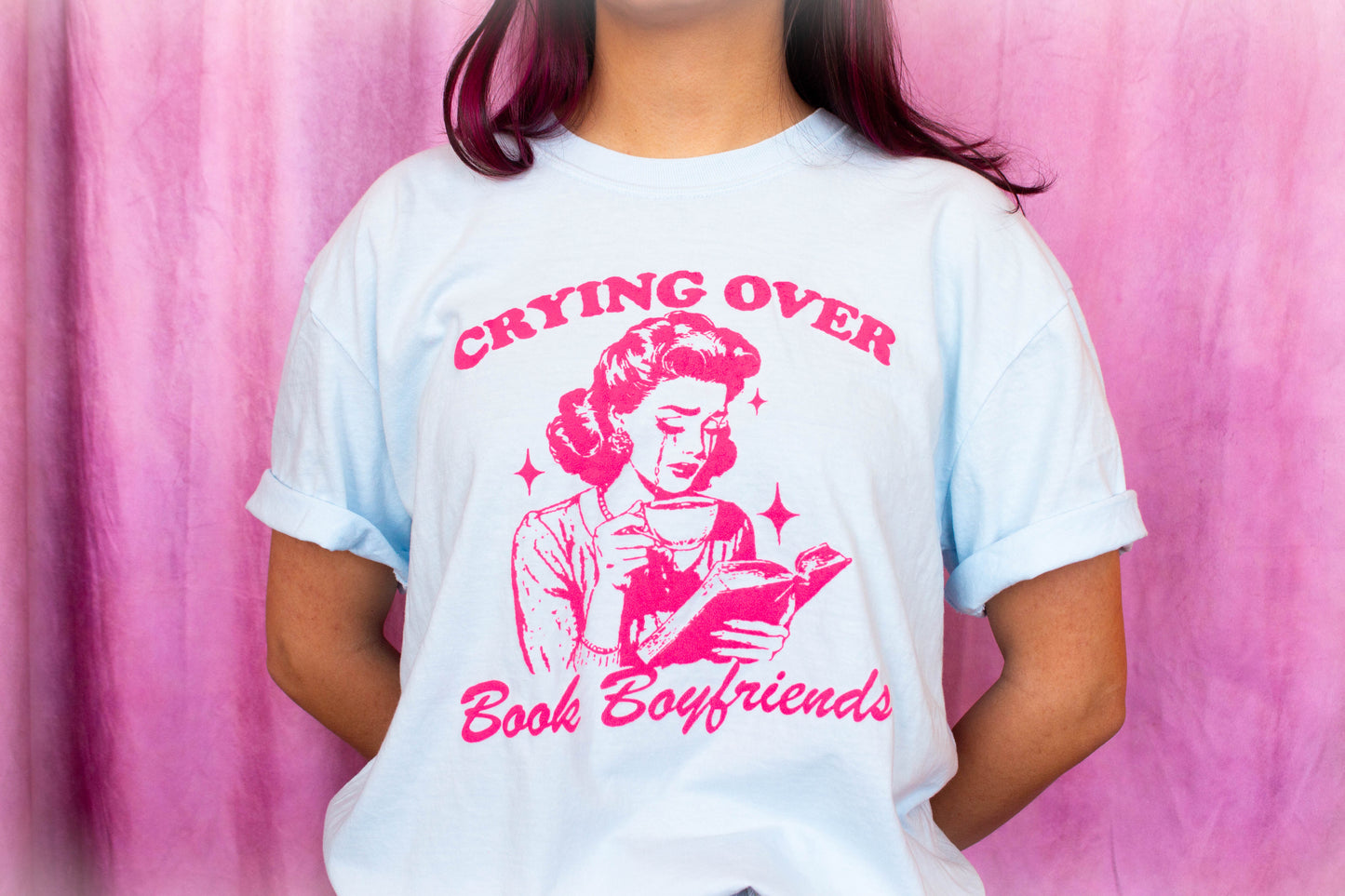 Crying Over Book Boyfriends T-Shirt