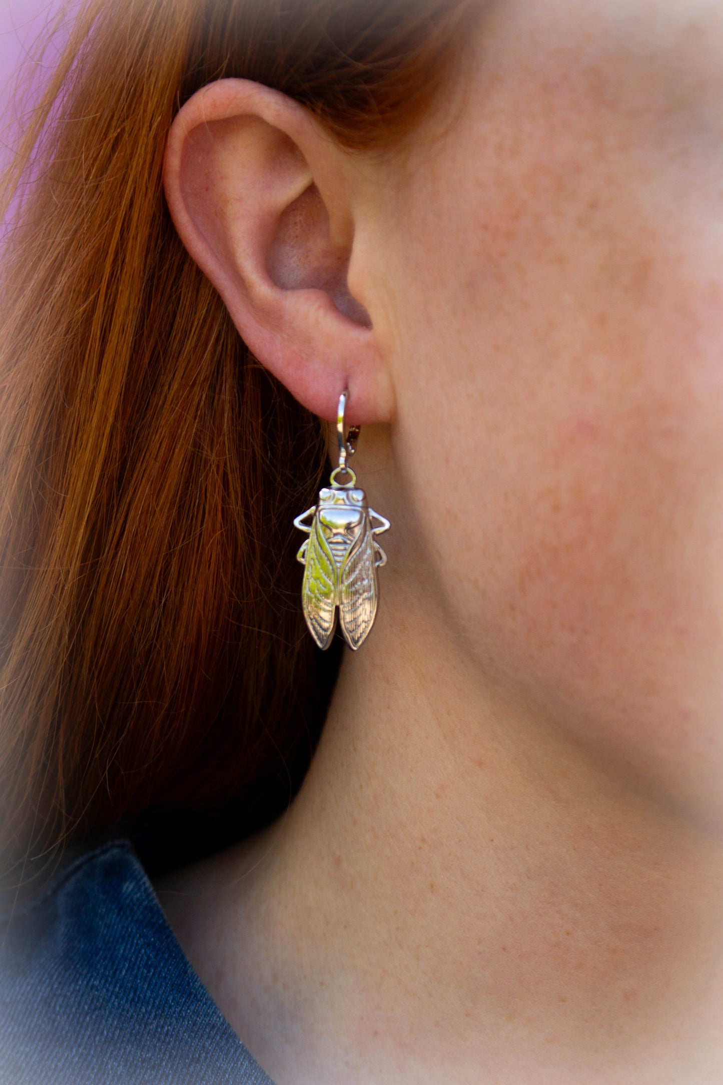 Cicada Charm Earrings