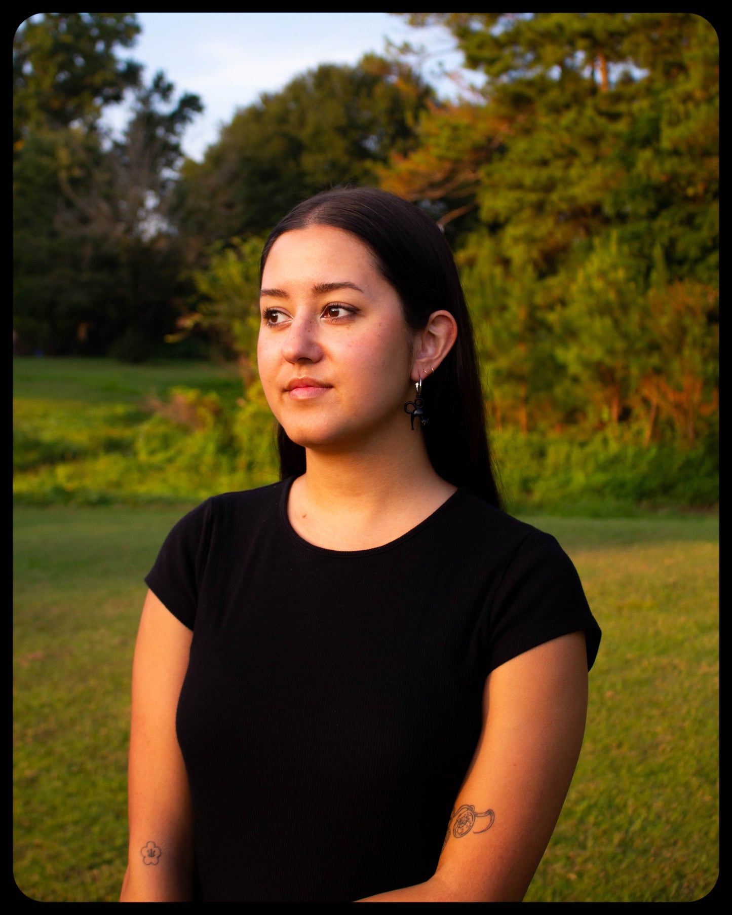 Scaredy Cat Earrings (gold tops)