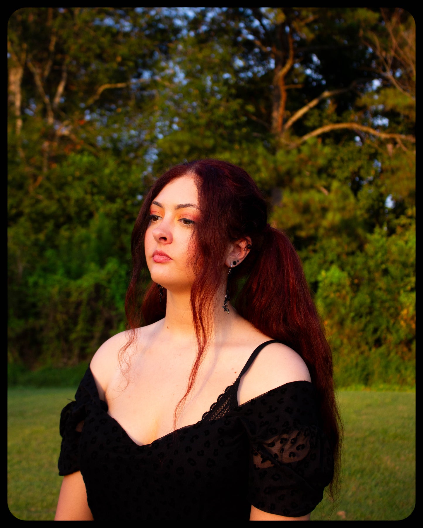 Dangling Bat Chains Earrings