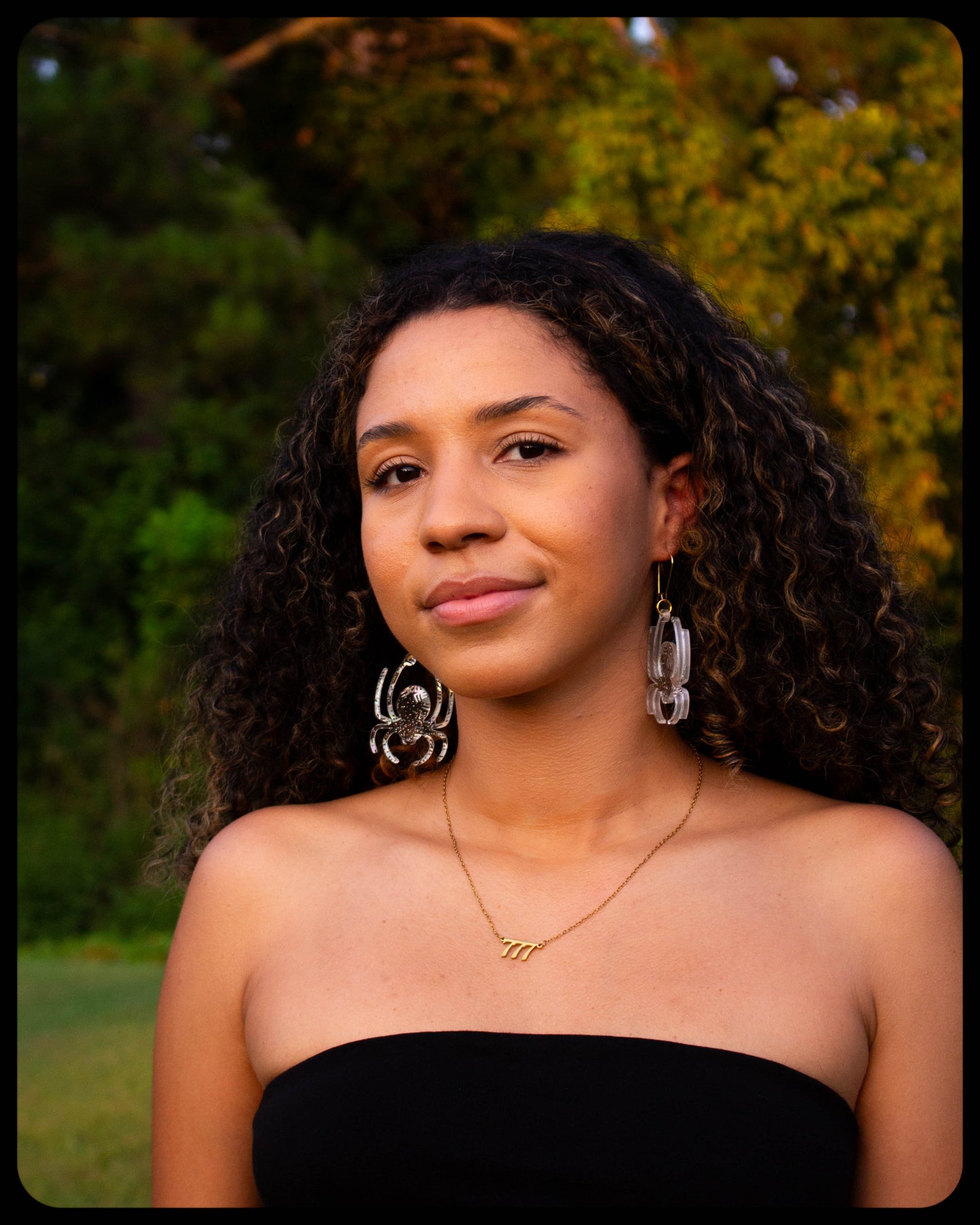 Large Acrylic Spider Earrings