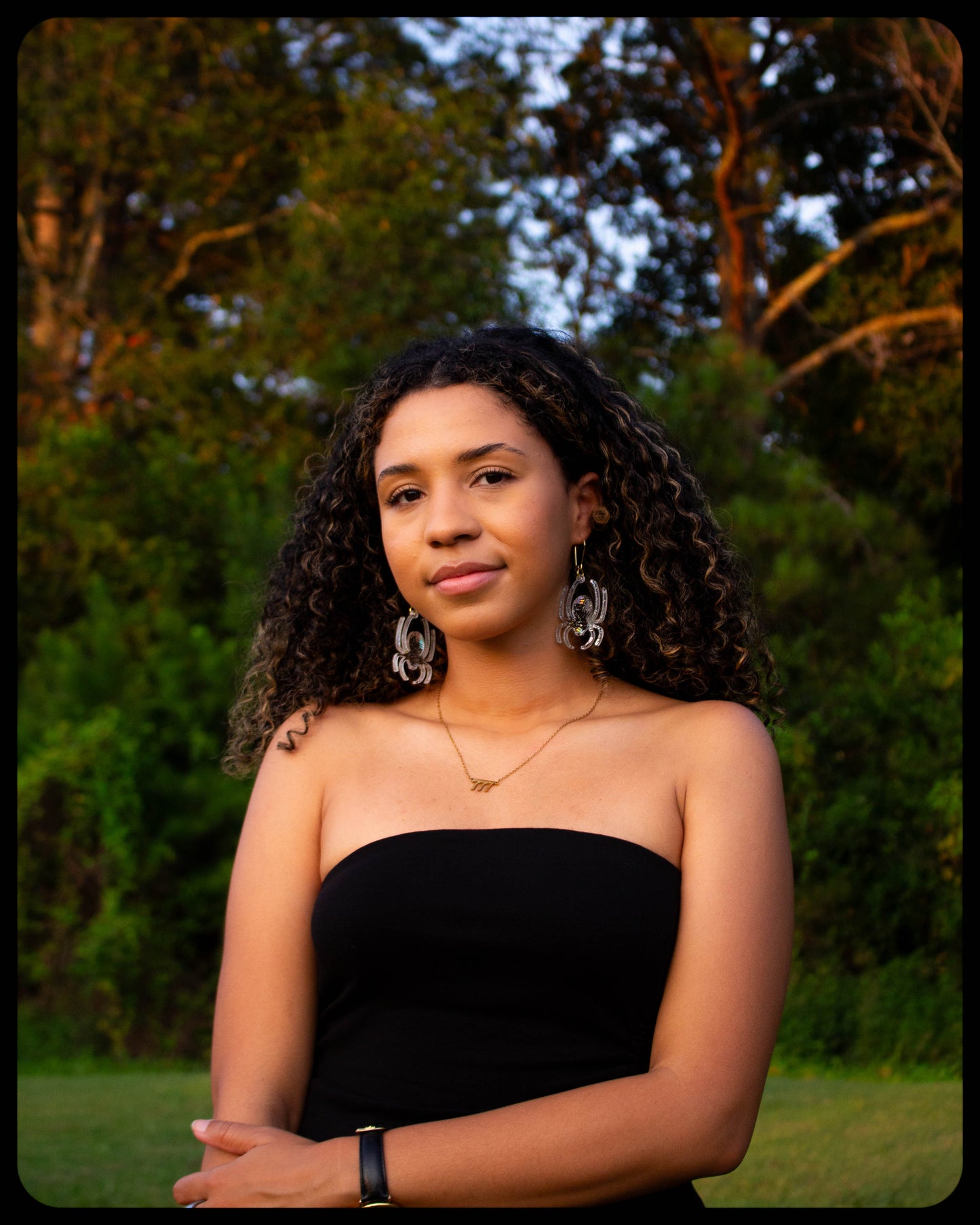 Large Acrylic Spider Earrings