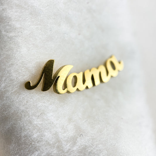 Mama Titanium Stud Earrings