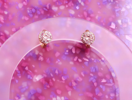 Diamond of the First Water - Gem Hoop Earrings