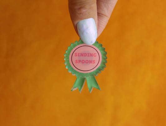 "Sending Spoons" Pin