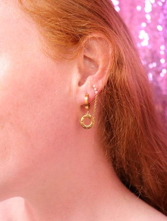 hall-O-ween Charm Hoop Earrings