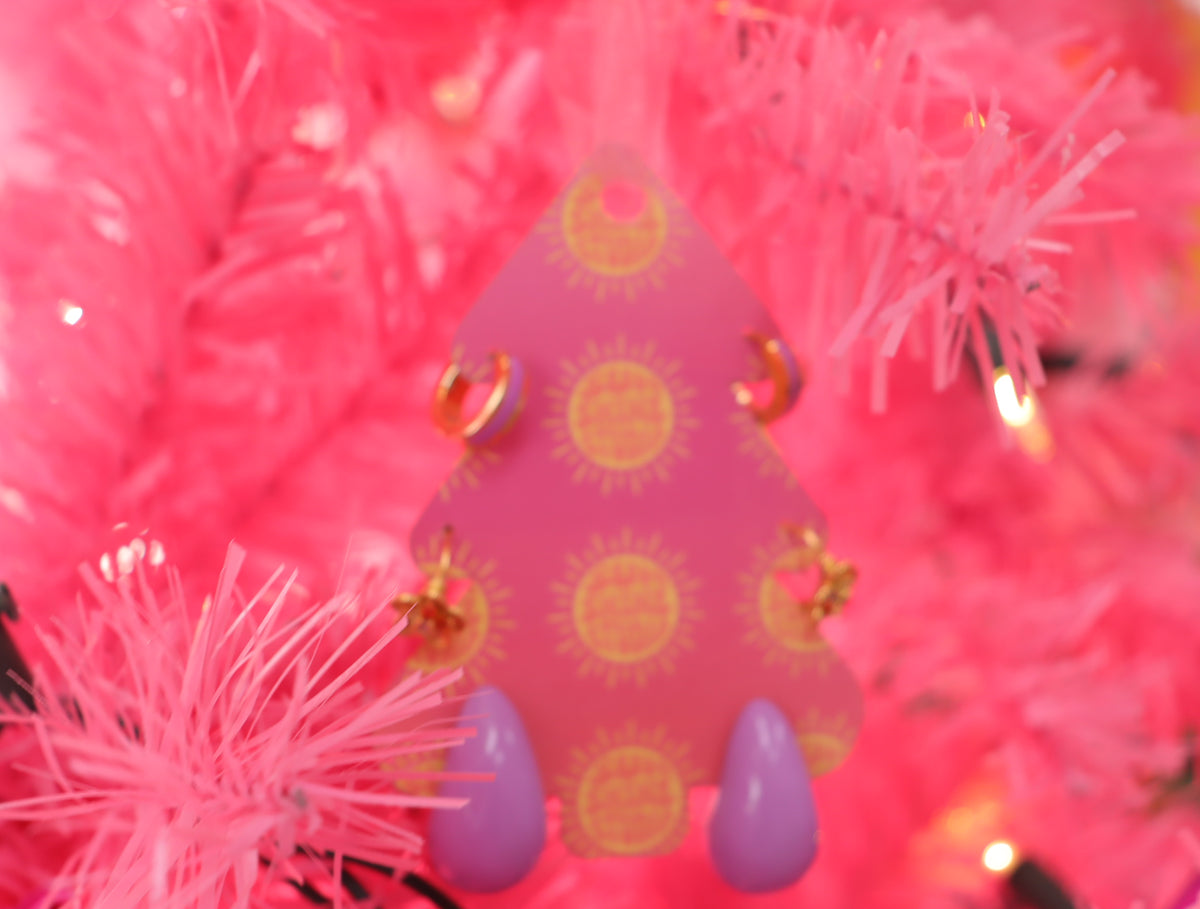 Merry Lavender Christmas Earring Bundle