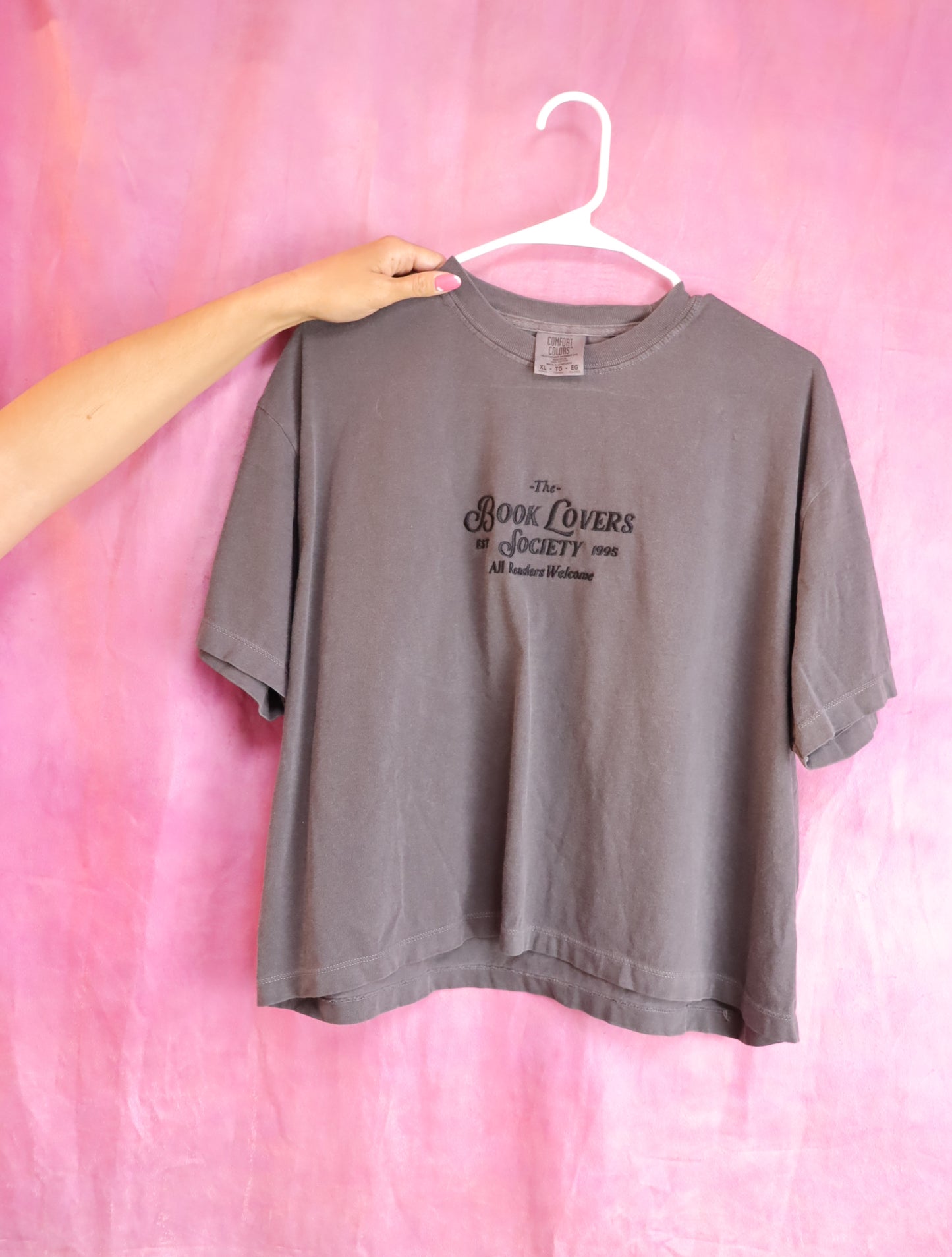 "The Book Lovers Society" Embroidered Shirt