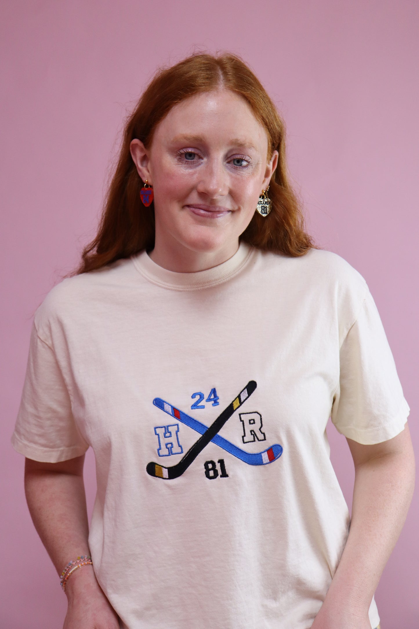 Hockey Stick Heated Rivalry Embroidered Top