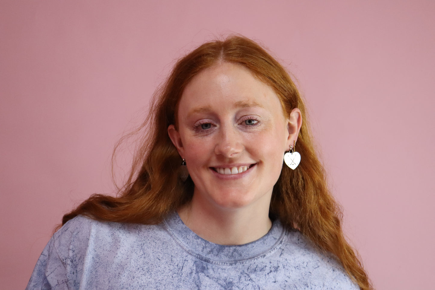 Engraved Hockey Stick Earrings