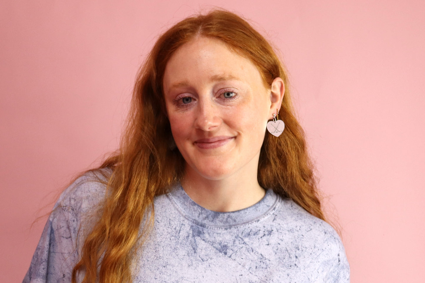 Engraved Hockey Stick Earrings