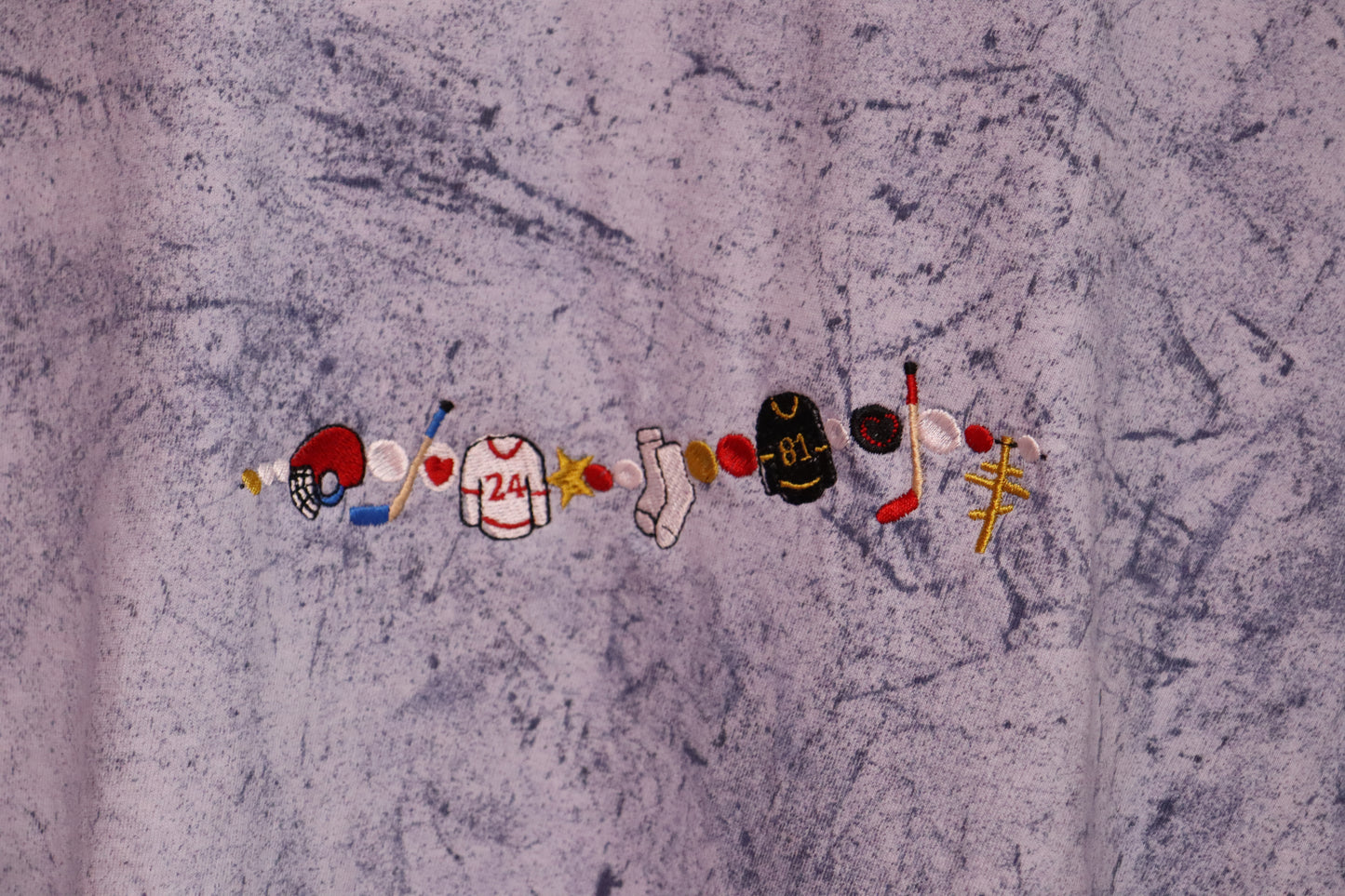 Friendship Bracelet Heated Rivalry Embroidered Top