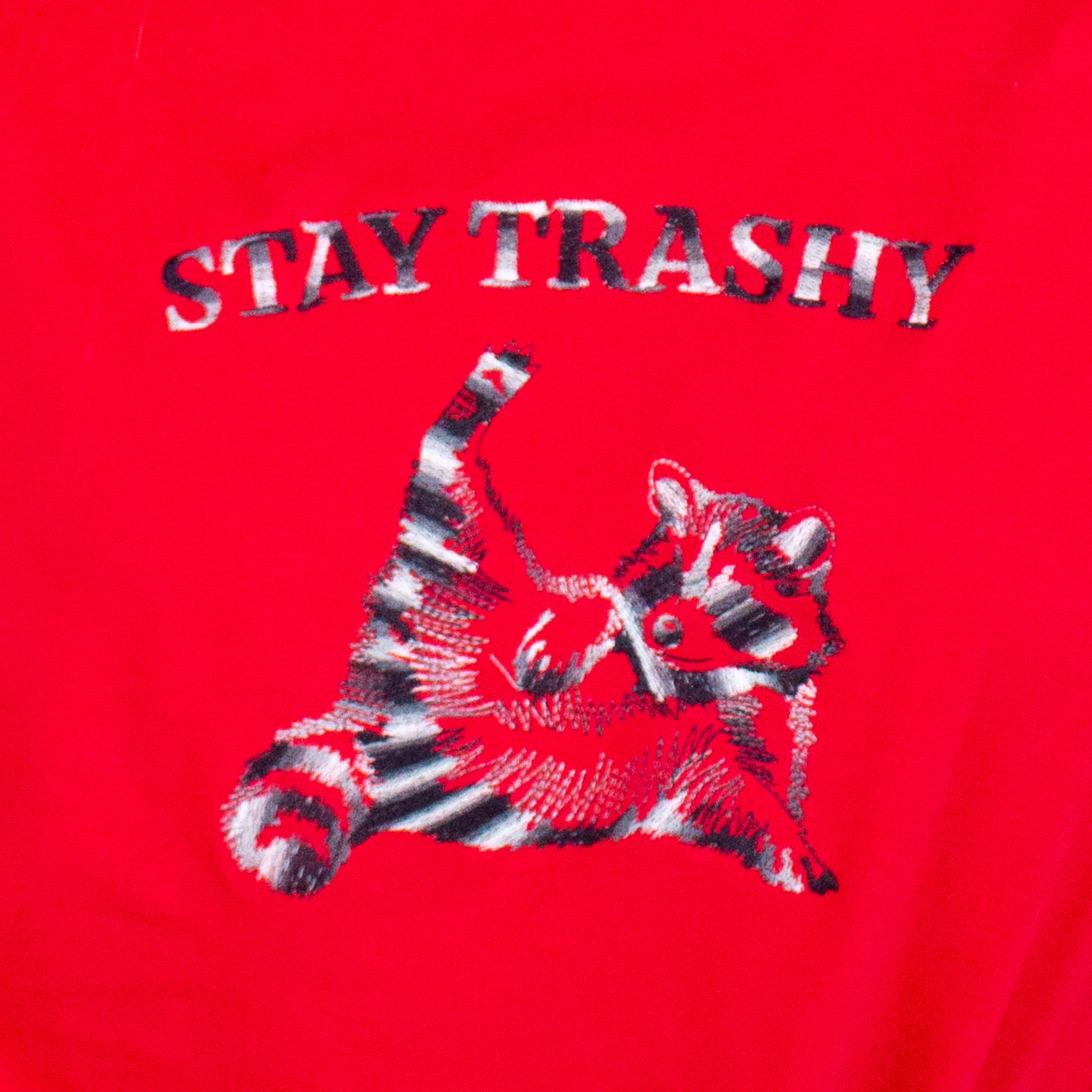 “Stay Trashy” Embroidered Shirt
