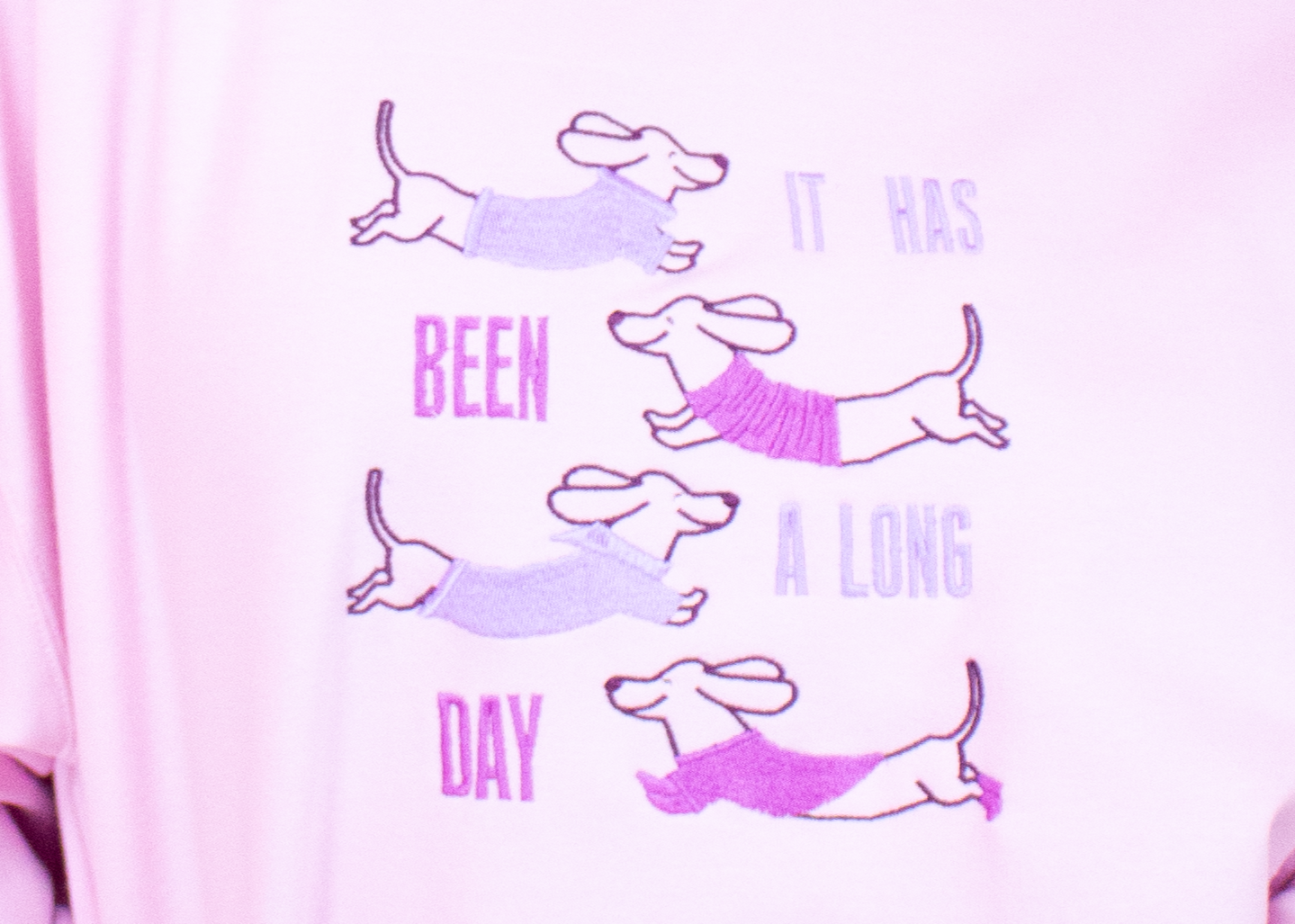 “It Has Been a Long Day” Embroidered Shirt