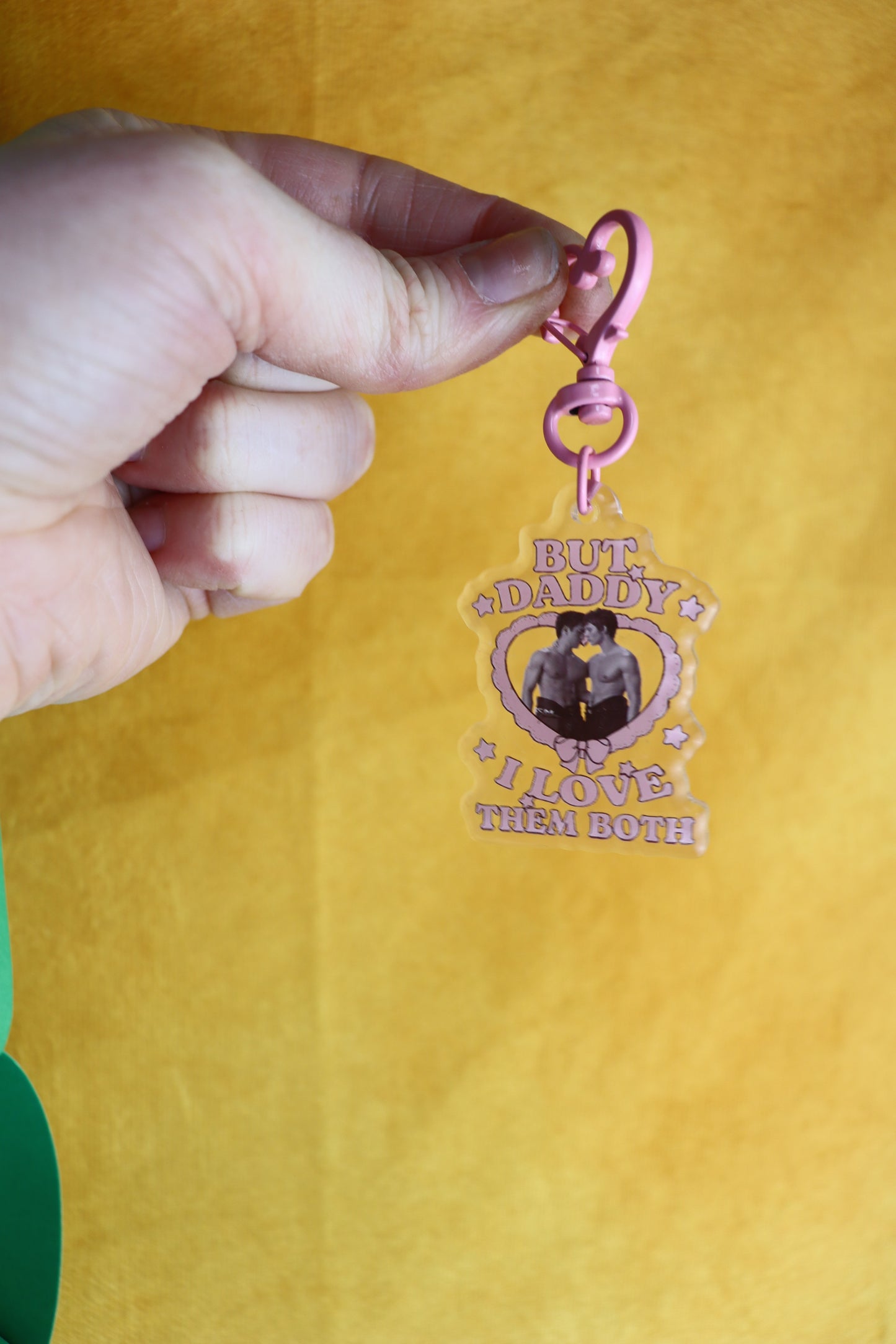 But Daddy I Love Them Both Heated Rivalry Bag Charm Key Chain