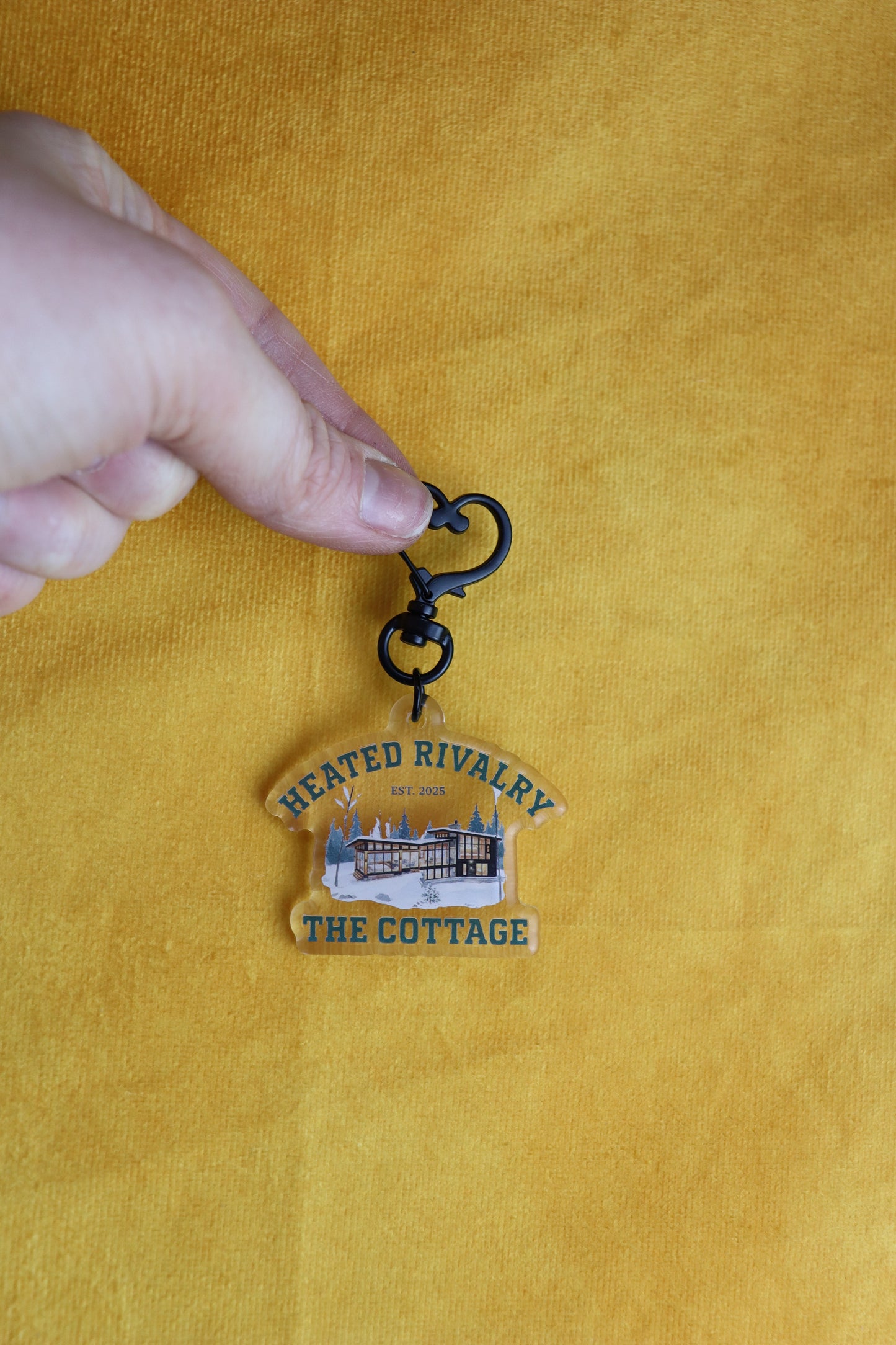 Heated Rivalry The Cottage Keychain Bag Charm