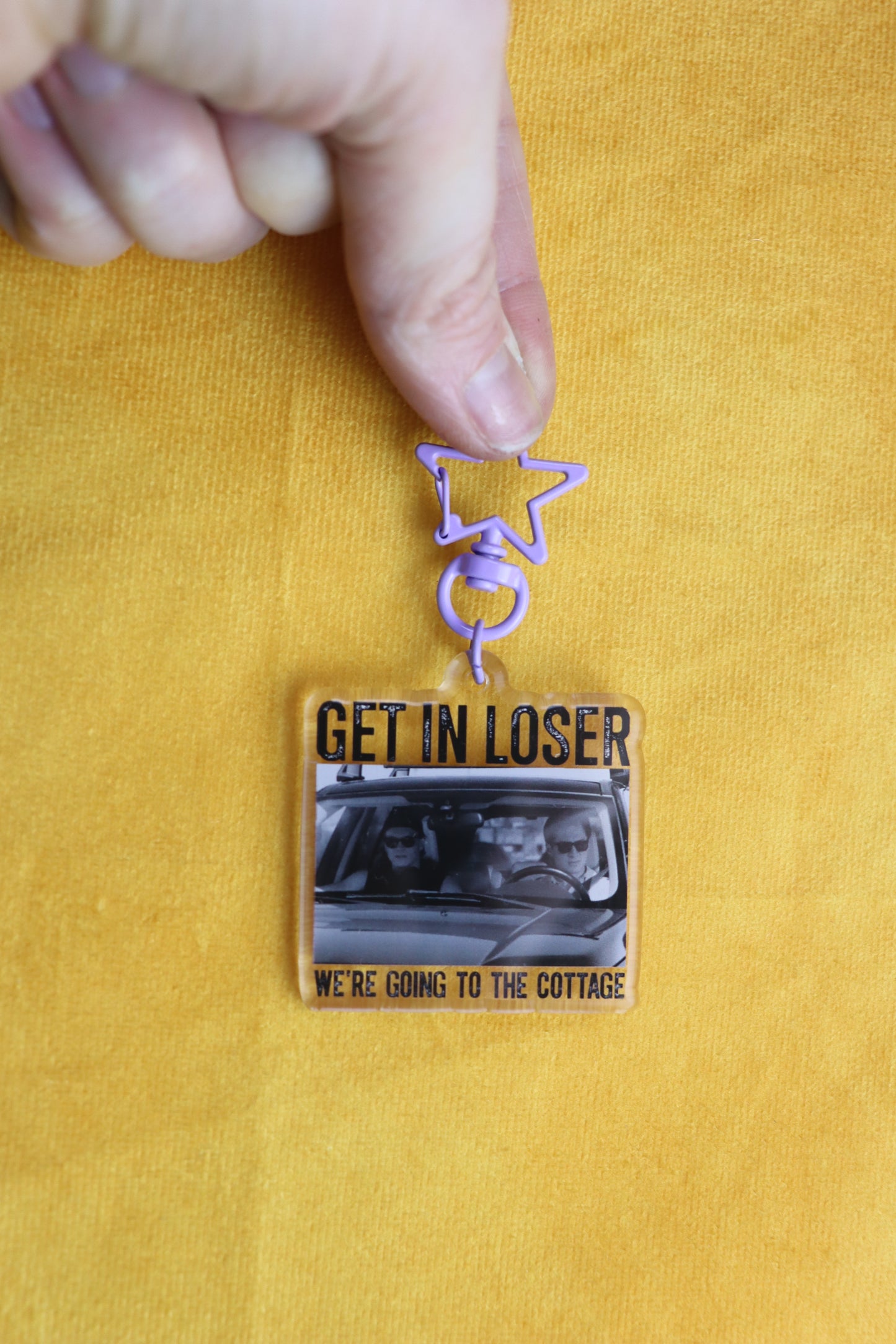 "Get in Loser We're Going to the Cottage" Heated Rivalry Keychain