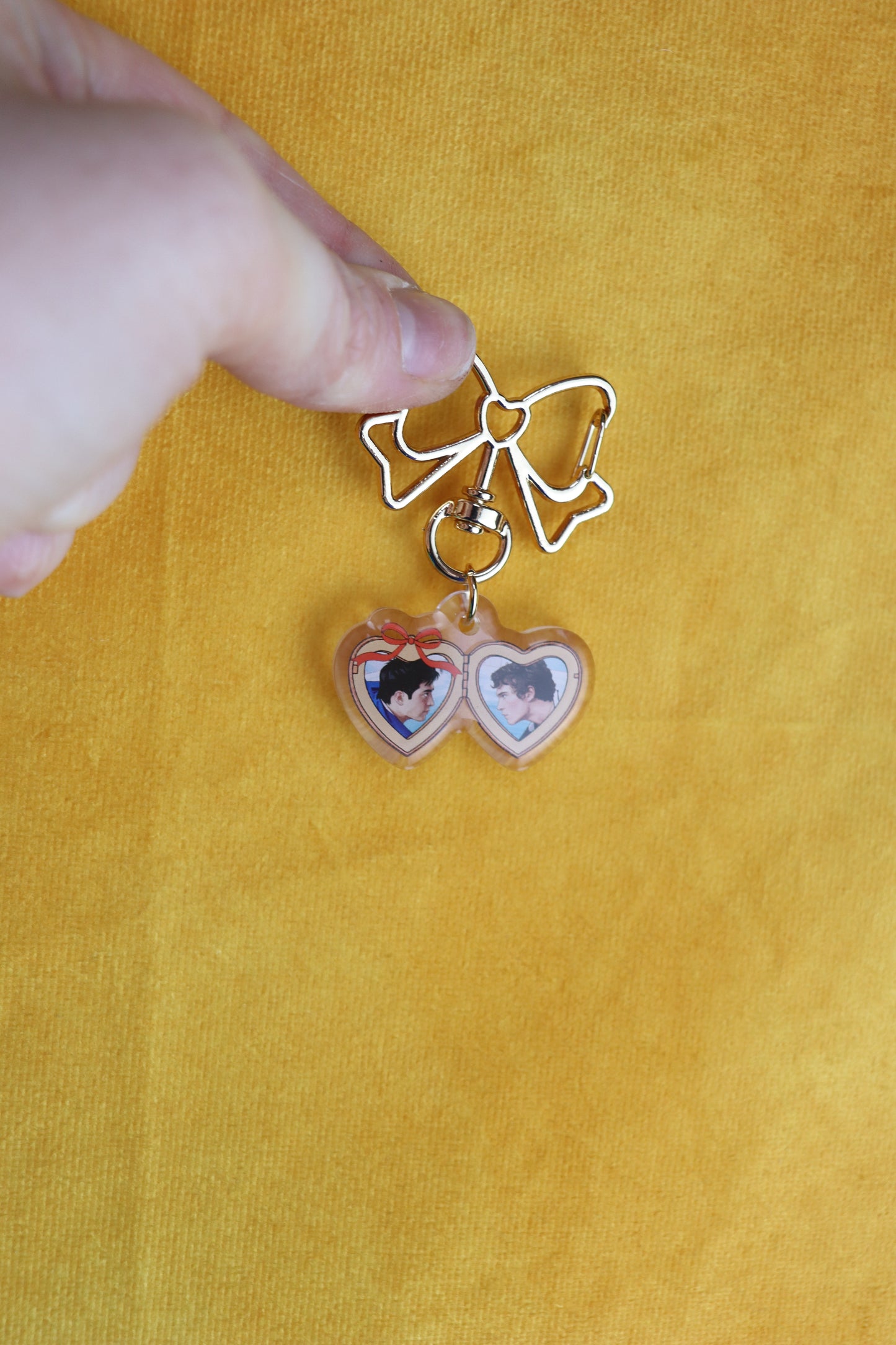 Mini Shane + Ilya Heated Rivalry Locket Bag Charm Keychain