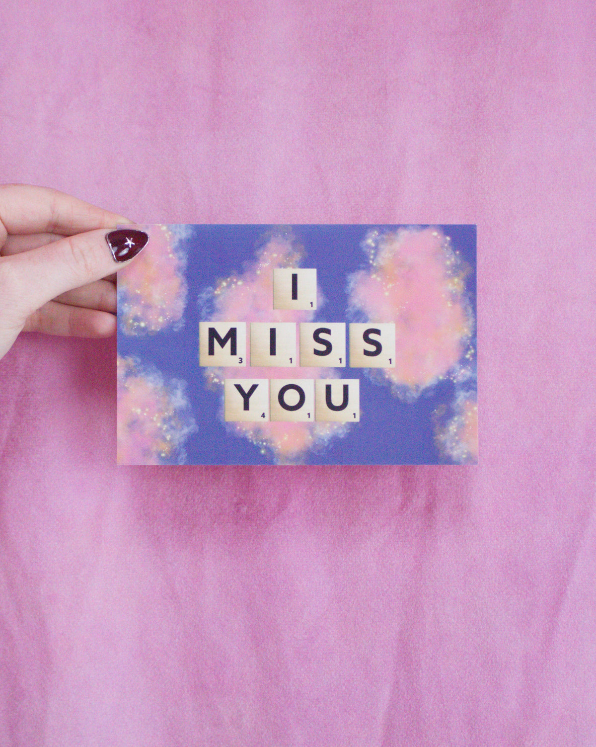 "I Miss You" - Postcard