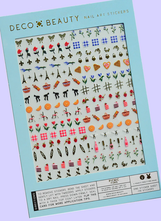 "Picnic (Paris)" Deco Beauty Nail Art Stickers