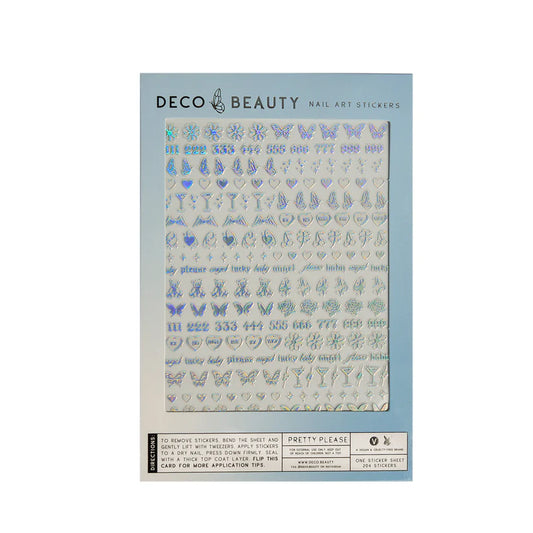 "Pretty Please" Deco Beauty Nail Art Stickers