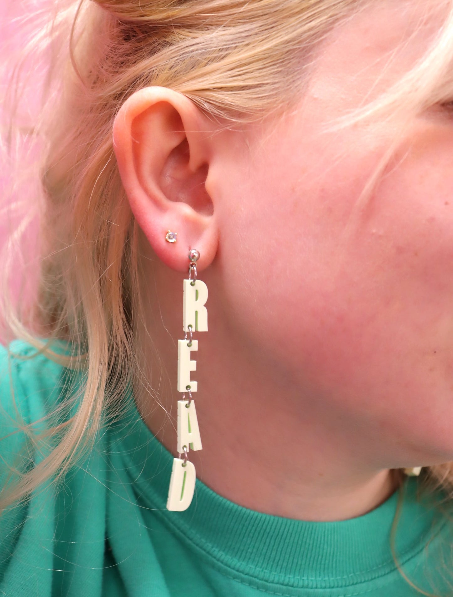 "READ MORE" Dangle Earrings