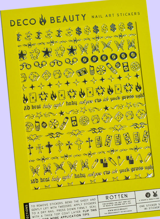 "Rotten" Deco Beauty Nail Art Stickers