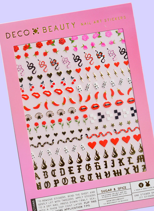 "Sugar & Spice" Deco Beauty Nail Art Stickers