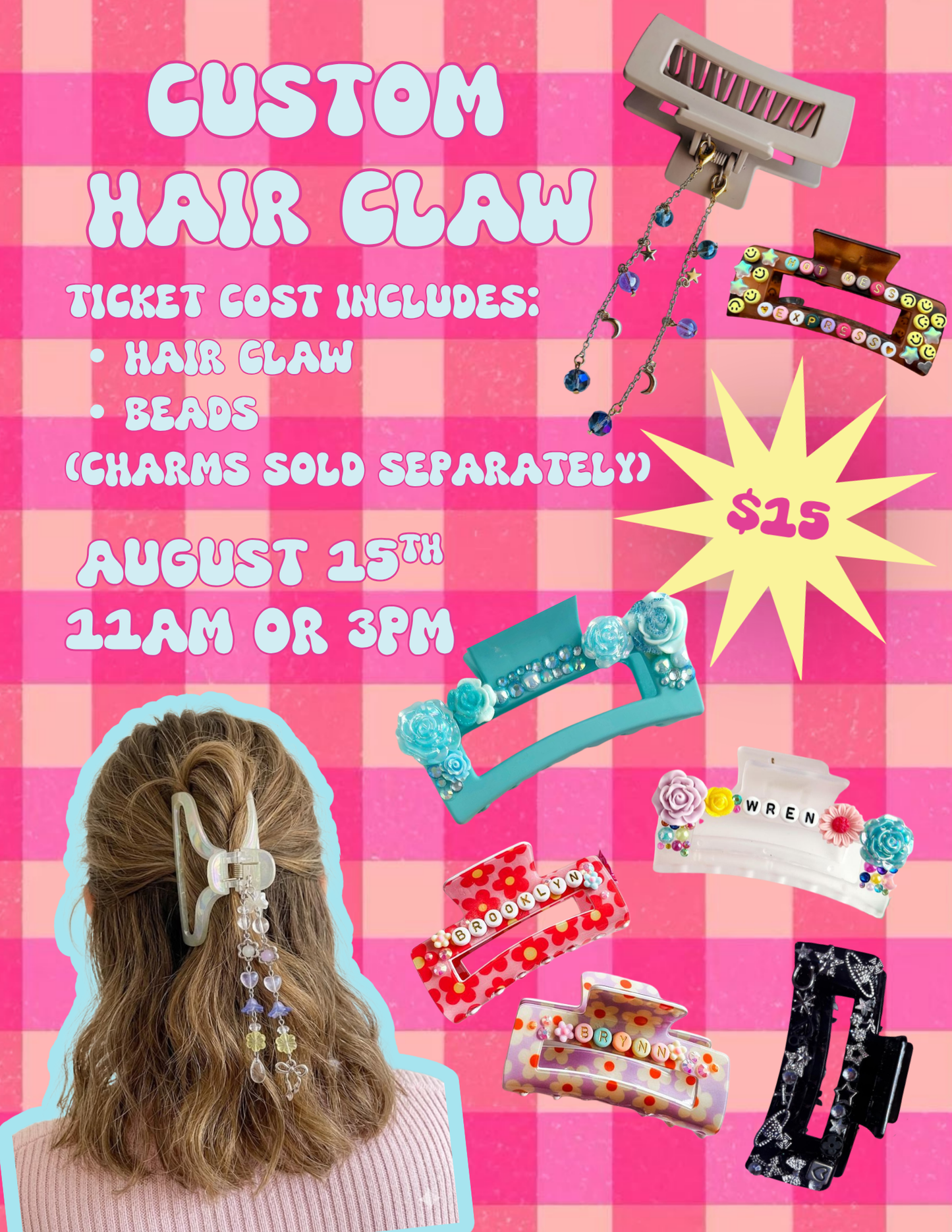 8/15/26 Custom Hair Claw