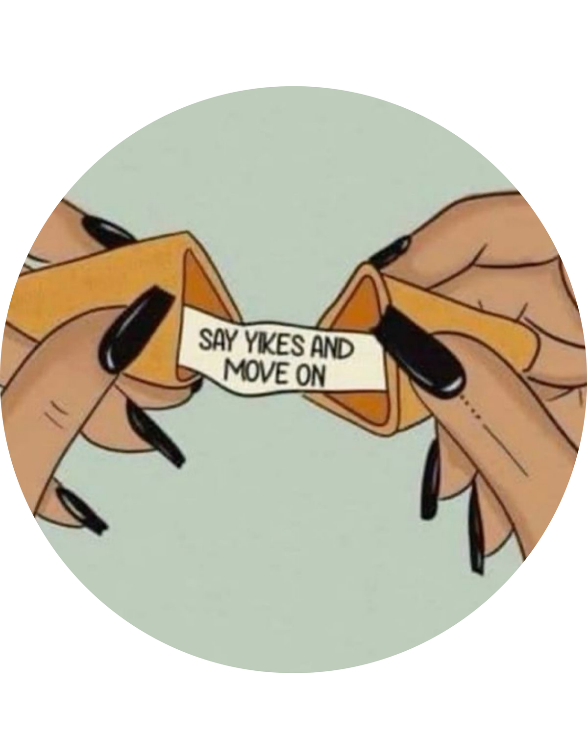*SALE* Blurry Say Yikes And Move On Sticker
