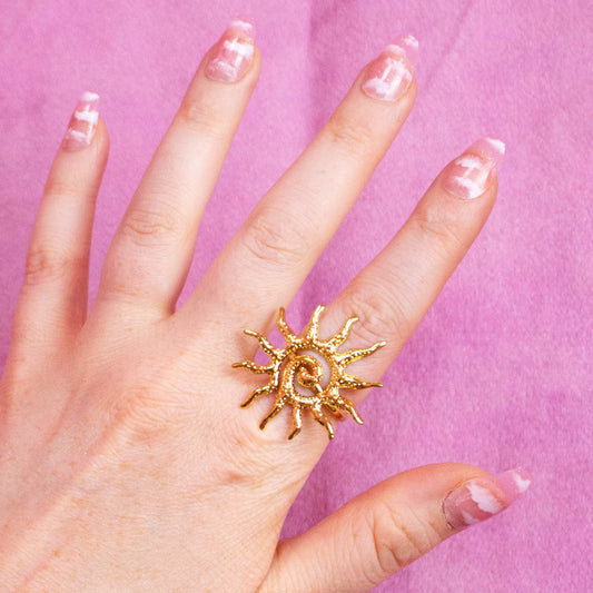 Sunshiny Titanium Ring
