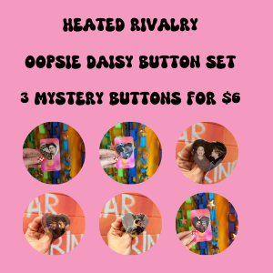 Heated Rivalry Oopsie Daisy Mystery Button Set